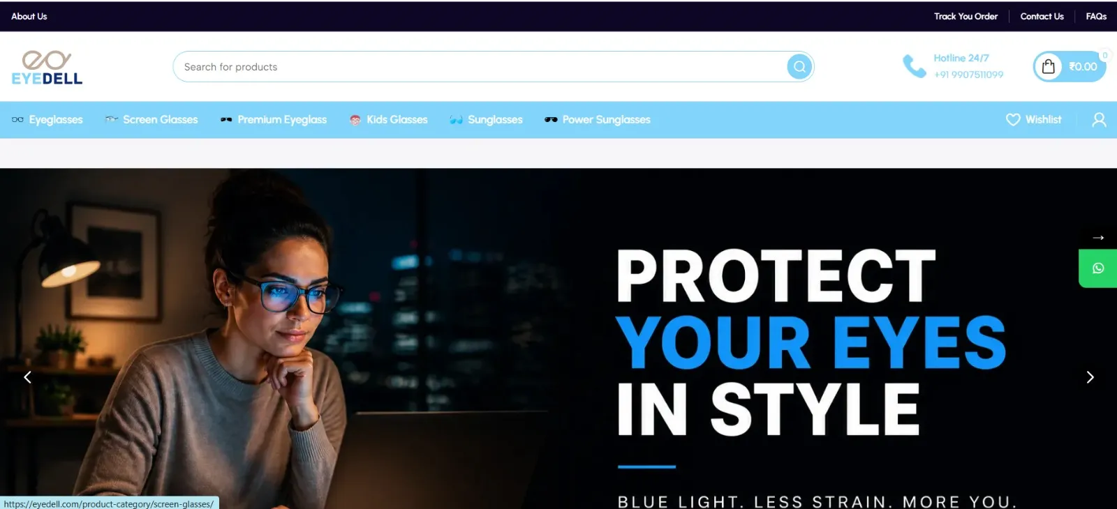 Eyedell India Website Thumbnail