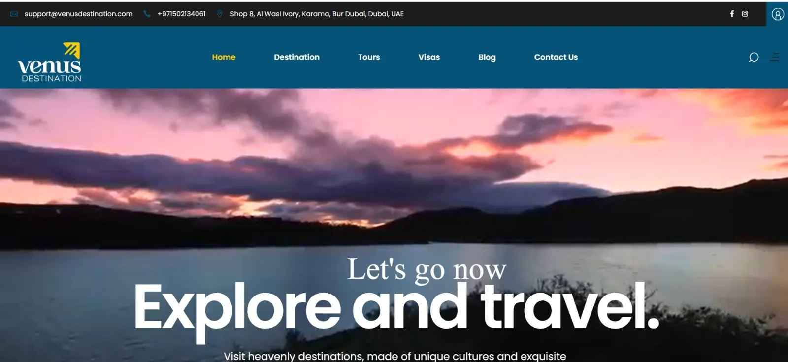Venus Destination Website Thumbnail